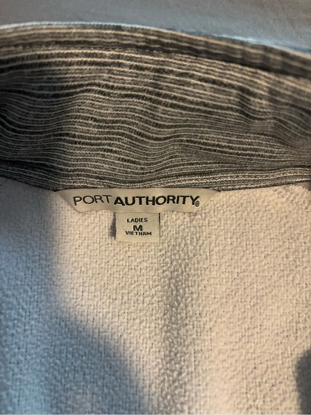 Port Authority Light Heather Gray Full-Zip Utility Jacket with UPMC Embroidery
